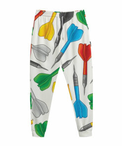 Colorful Darts Pattern Print Jogger Pants