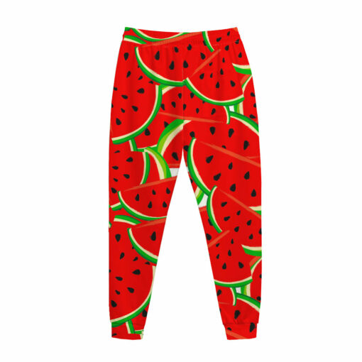 Cute Watermelon Pieces Pattern Print Jogger Pants