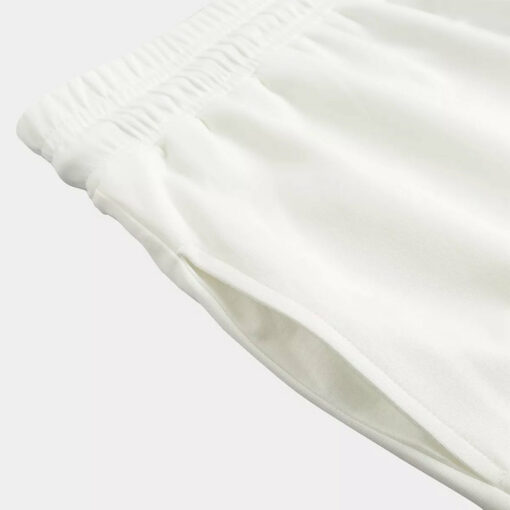 White Gray Scratch Marble Print Jogger Pants
