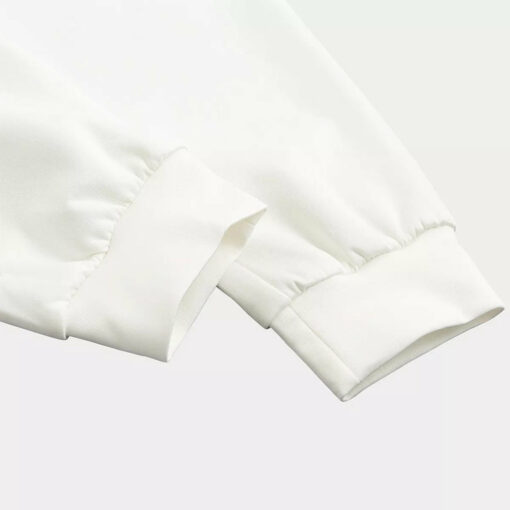 White Gray Scratch Marble Print Jogger Pants