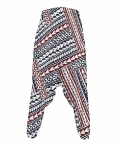 Maori Tribal Pattern Print Hammer Pants
