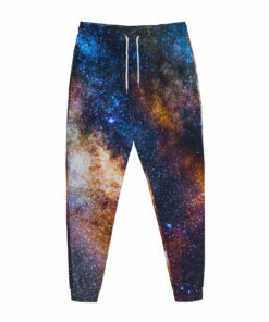 Milky Way Universe Galaxy Space Print Jogger Pants