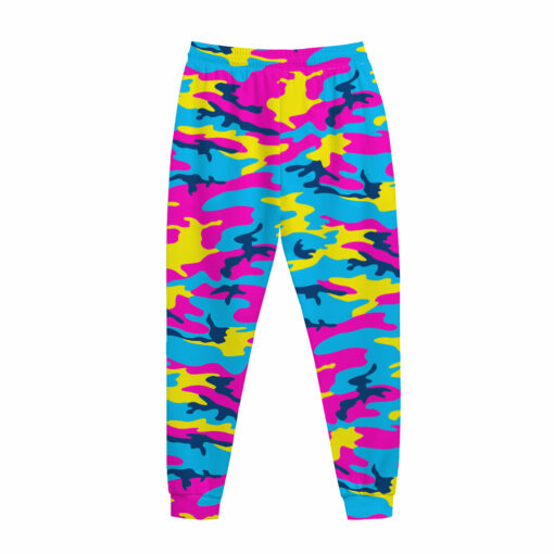 Neon Camouflage Print Jogger Pants