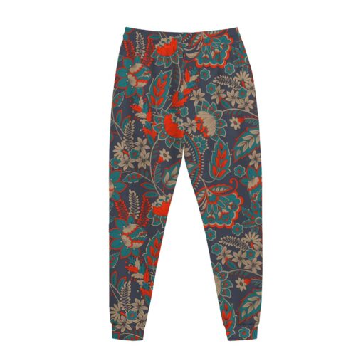 Retro Vintage Bohemian Floral Print Jogger Pants
