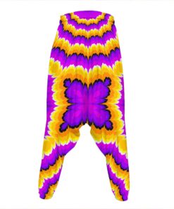 Yellow Explosion Moving Optical Illusion Hammer Pants