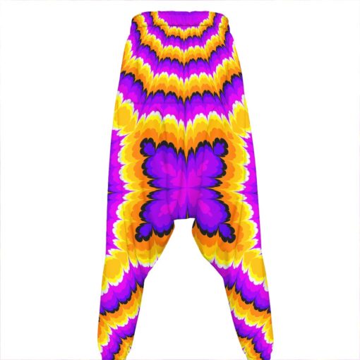 Yellow Explosion Moving Optical Illusion Hammer Pants