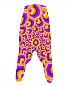 Yellow Hive Moving Optical Illusion Hammer Pants