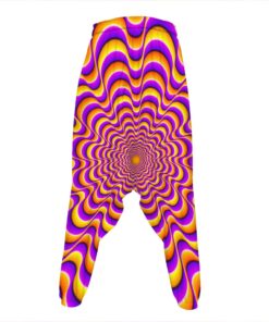 Yellow Splashing Moving Optical Illusion Hammer Pants
