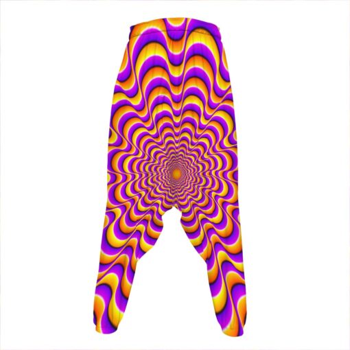 Yellow Splashing Moving Optical Illusion Hammer Pants