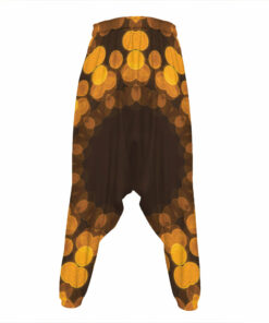 Yellow Spot Kaleidoscope Print Hammer Pants