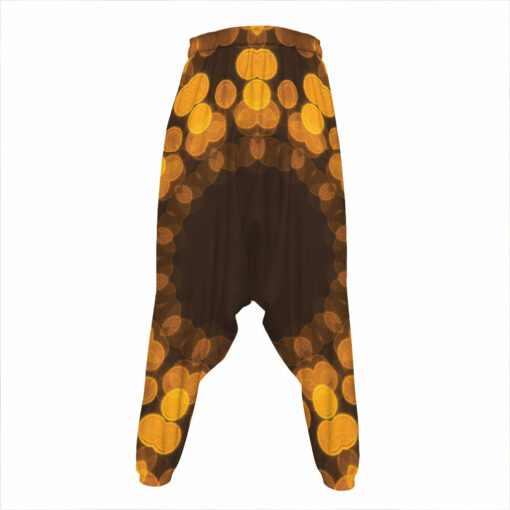 Yellow Spot Kaleidoscope Print Hammer Pants
