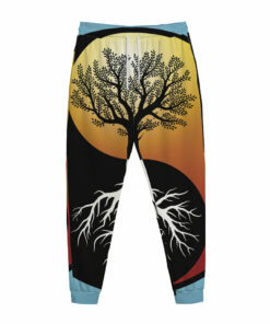 Yin Yang Tree Of Life Print Jogger Pants