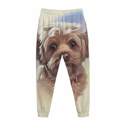 Yorkshire Terrier Portrait Print Jogger Pants