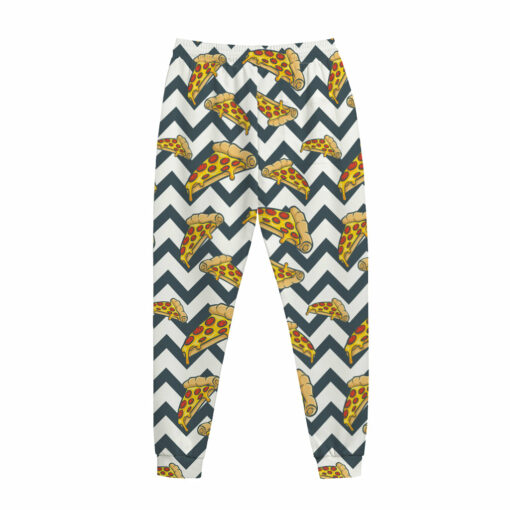 Zigzag Pizza Pattern Print Jogger Pants