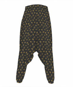 Zodiac Astrological Signs Pattern Print Hammer Pants