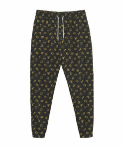 Zodiac Astrological Signs Pattern Print Jogger Pants