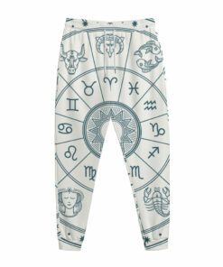 Zodiac Astrology Signs Print Jogger Pants