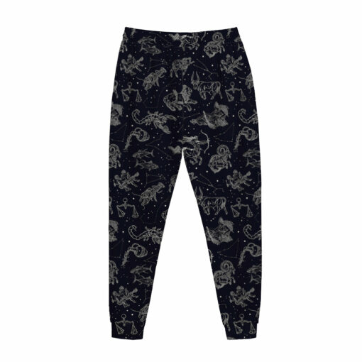 Zodiac Constellation Pattern Print Jogger Pants
