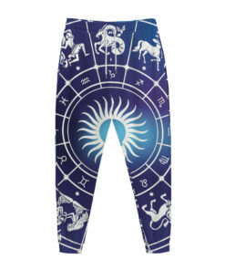 Zodiac Horoscopes Print Jogger Pants