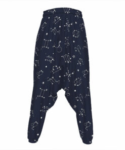 Zodiac Star Signs Pattern Print Hammer Pants
