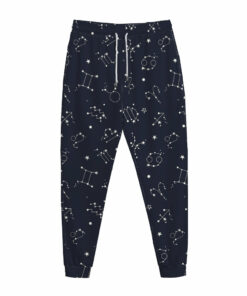 Zodiac Star Signs Pattern Print Jogger Pants