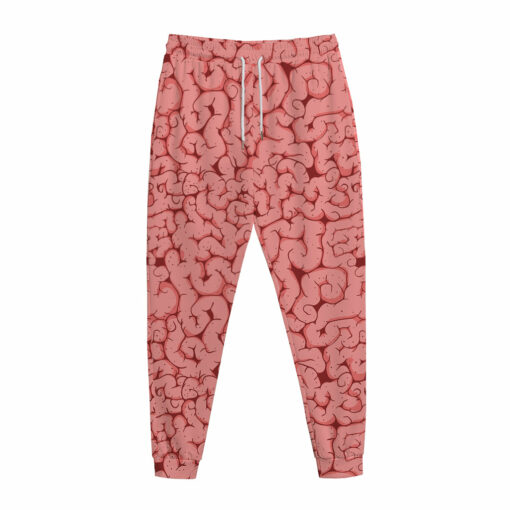 Zombie Brain Print Jogger Pants