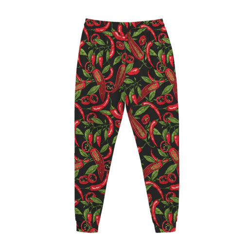 Hot Chili Peppers Pattern Print Jogger Pants