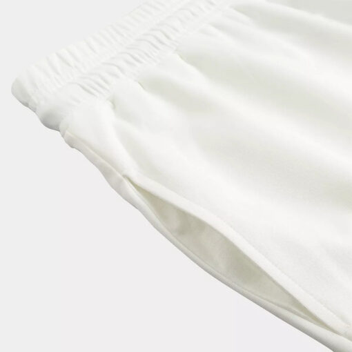 White Gray Scratch Marble Print Jogger Pants