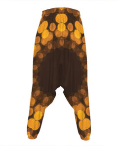 Yellow Spot Kaleidoscope Print Hammer Pants