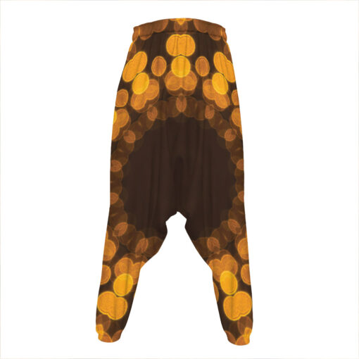 Yellow Spot Kaleidoscope Print Hammer Pants