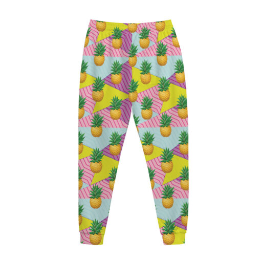 Zigzag Pineapple Pattern Print Jogger Pants