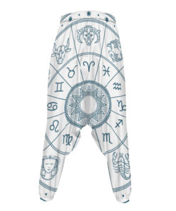 Zodiac Astrology Signs Print Hammer Pants