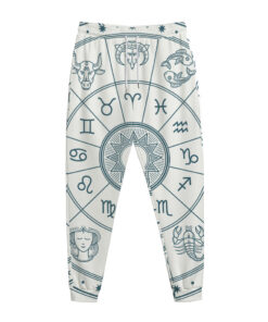 Zodiac Astrology Signs Print Jogger Pants
