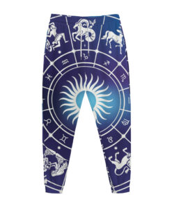 Zodiac Horoscopes Print Jogger Pants