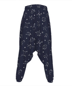 Zodiac Star Signs Pattern Print Hammer Pants